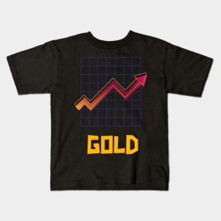 Gold Up Chart Kids T-Shirt